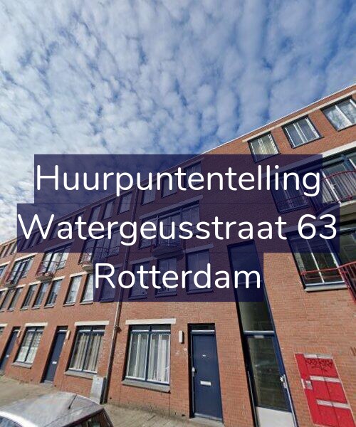 Foto gevel Huurpuntentelling voor Watergeusstraat 63, Rotterdam