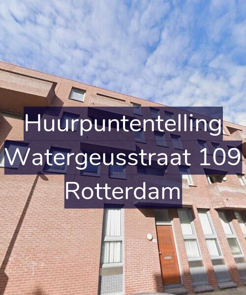 Foto gevel Huurpuntentelling voor Watergeusstraat 109, Rotterdam