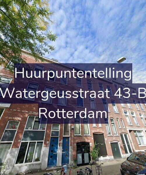 Foto gevel Huurpuntentelling voor Watergeusstraat 43-B, Rotterdam