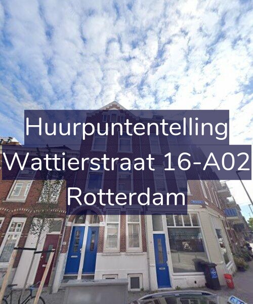 Foto gevel Huurpuntentelling voor Wattierstraat 16-A02, Rotterdam