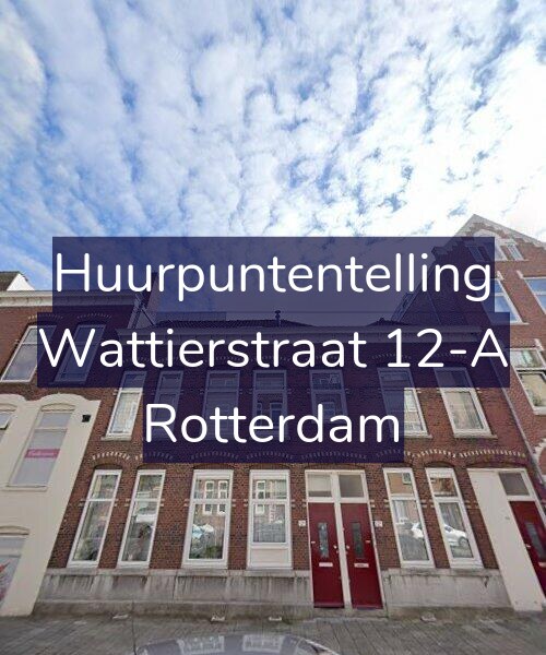 Foto gevel Huurpuntentelling voor Wattierstraat 12-A, Rotterdam