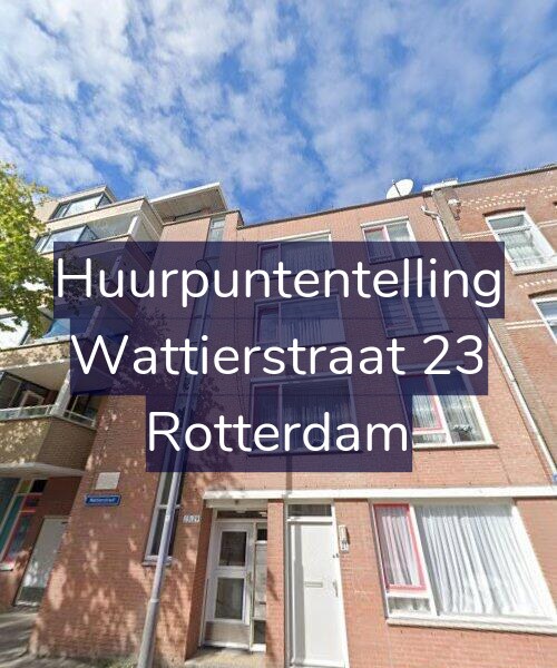 Foto gevel Huurpuntentelling voor Wattierstraat 23, Rotterdam