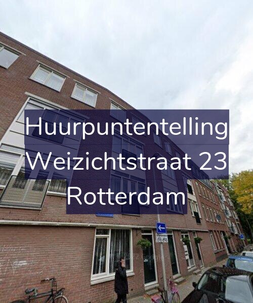Foto gevel Huurpuntentelling voor Weizichtstraat 23, Rotterdam