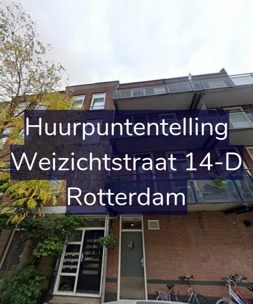 Foto gevel Huurpuntentelling voor Weizichtstraat 14-D, Rotterdam
