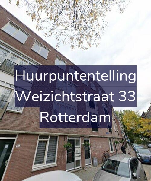 Foto gevel Huurpuntentelling voor Weizichtstraat 33, Rotterdam