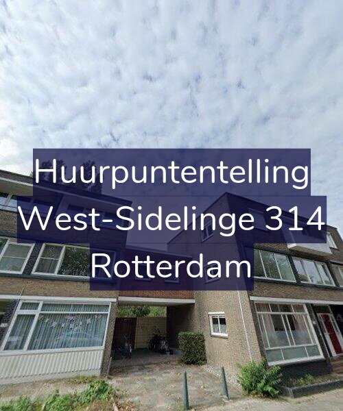 Foto gevel Huurpuntentelling voor West-Sidelinge 314, Rotterdam