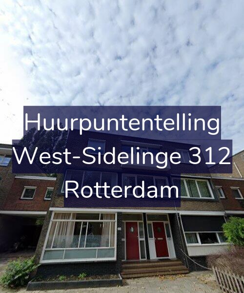 Foto gevel Huurpuntentelling voor West-Sidelinge 312, Rotterdam
