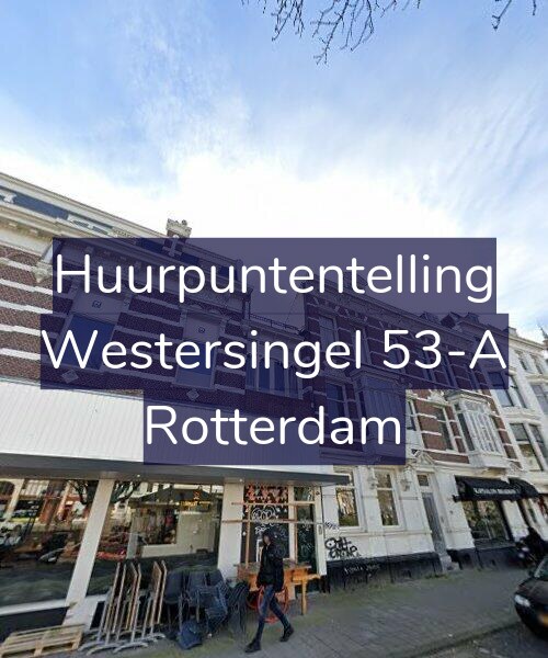 Foto gevel Huurpuntentelling voor Westersingel 53-A, Rotterdam