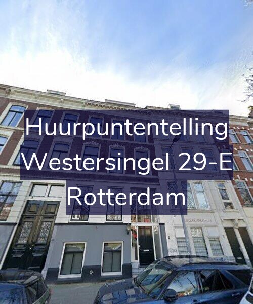 Foto gevel Huurpuntentelling voor Westersingel 29-E, Rotterdam