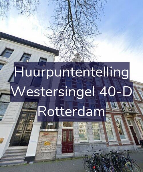 Foto gevel Huurpuntentelling voor Westersingel 40-D, Rotterdam