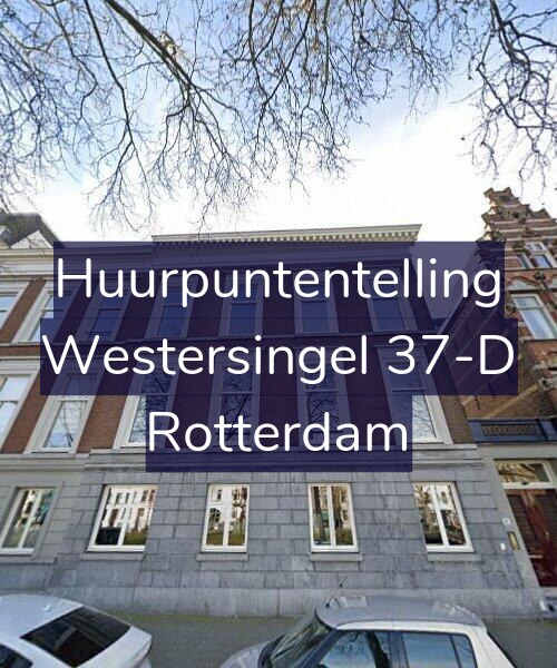 Foto gevel Huurpuntentelling voor Westersingel 37-D, Rotterdam
