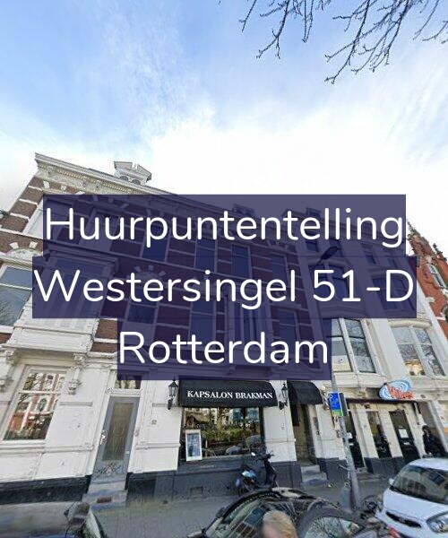 Foto gevel Huurpuntentelling voor Westersingel 51-D, Rotterdam