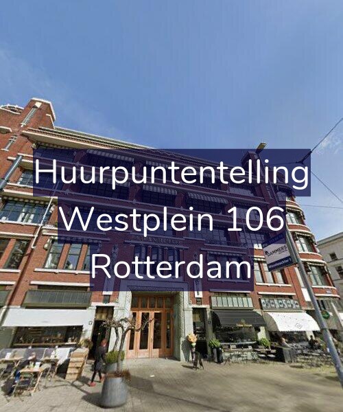 Foto gevel Huurpuntentelling voor Westplein 106, Rotterdam