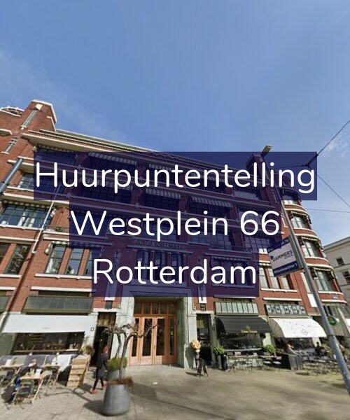 Foto gevel Huurpuntentelling voor Westplein 66, Rotterdam