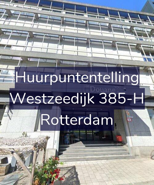 Foto gevel Huurpuntentelling voor Westzeedijk 385-H, Rotterdam