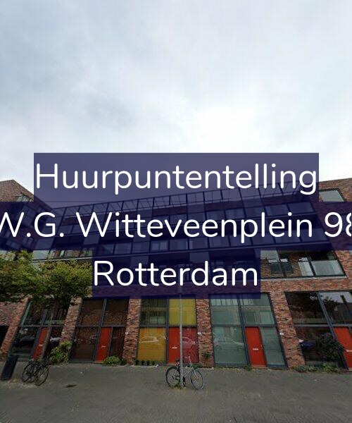 Foto gevel Huurpuntentelling voor W.G. Witteveenplein 98, Rotterdam