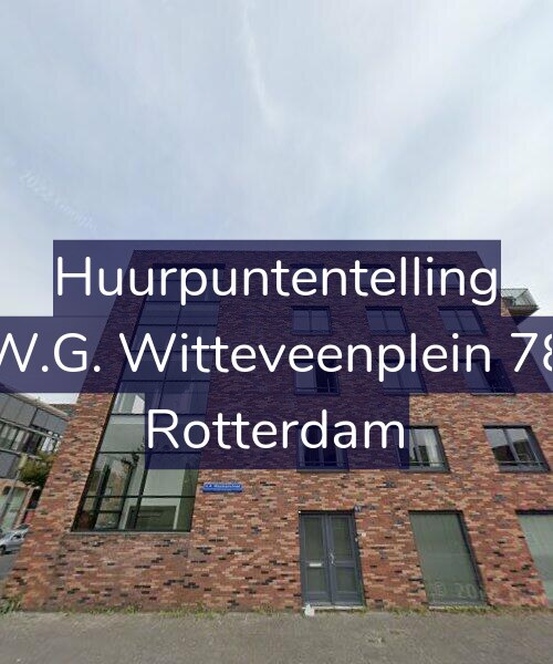 Foto gevel Huurpuntentelling voor W.G. Witteveenplein 78, Rotterdam