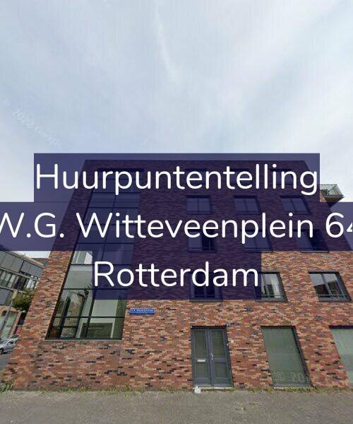 Foto gevel Huurpuntentelling voor W.G. Witteveenplein 64, Rotterdam