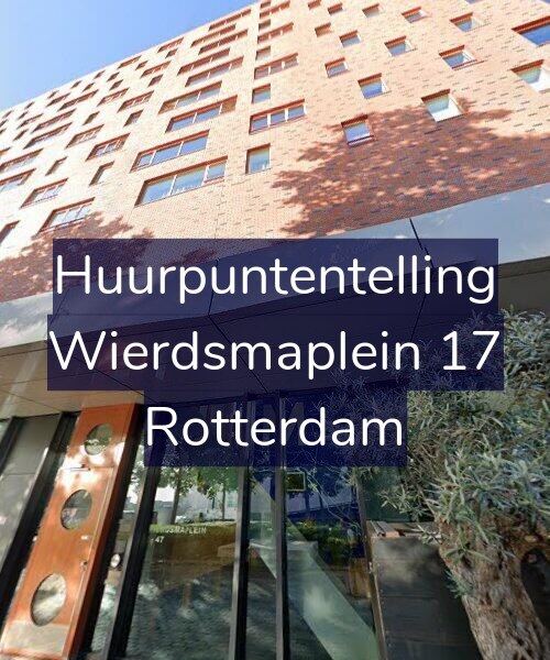 Foto gevel Huurpuntentelling voor Wierdsmaplein 17, Rotterdam