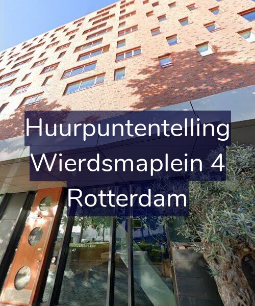 Foto gevel Huurpuntentelling voor Wierdsmaplein 4, Rotterdam