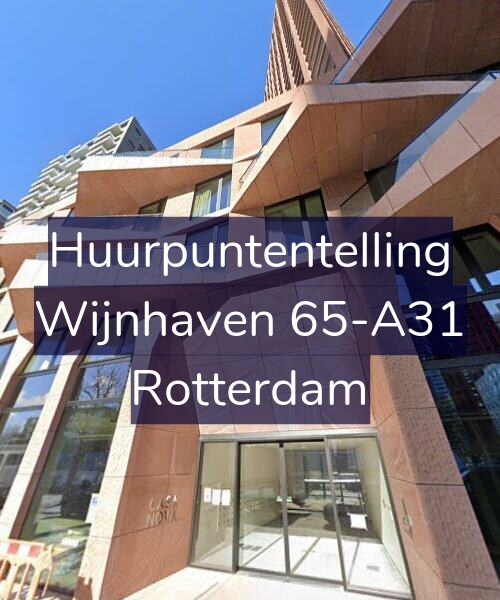 Foto gevel Huurpuntentelling voor Wijnhaven 65-A31, Rotterdam