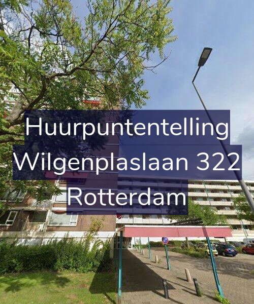 Foto gevel Huurpuntentelling voor Wilgenplaslaan 322, Rotterdam