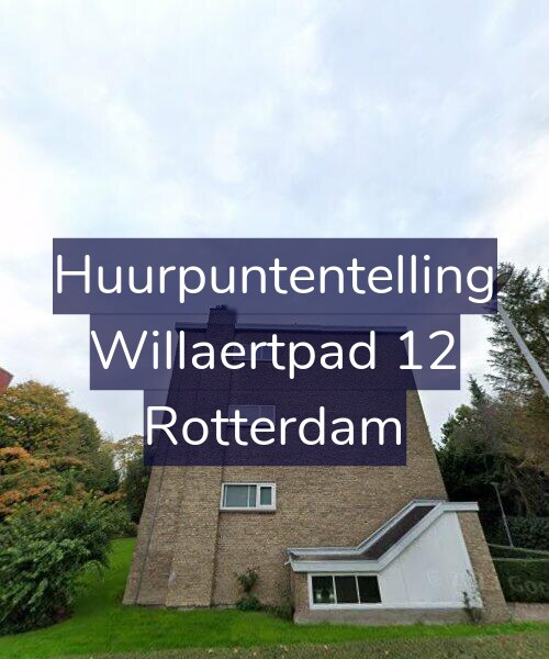 Foto gevel Huurpuntentelling voor Willaertpad 12, Rotterdam
