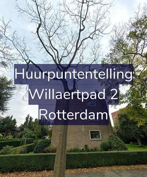 Foto gevel Huurpuntentelling voor Willaertpad 2, Rotterdam