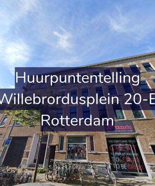 Foto gevel Huurpuntentelling voor Willebrordusplein 20-B, Rotterdam
