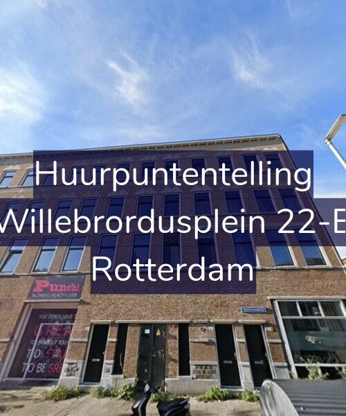 Foto gevel Huurpuntentelling voor Willebrordusplein 22-B, Rotterdam