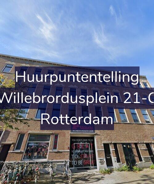Foto gevel Huurpuntentelling voor Willebrordusplein 21-C, Rotterdam