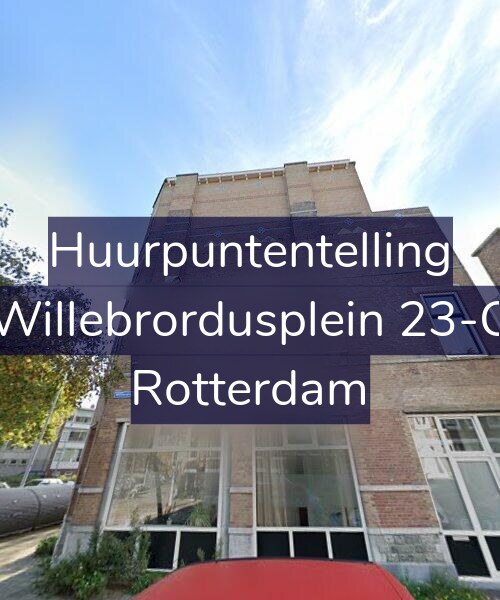 Foto gevel Huurpuntentelling voor Willebrordusplein 23-C, Rotterdam