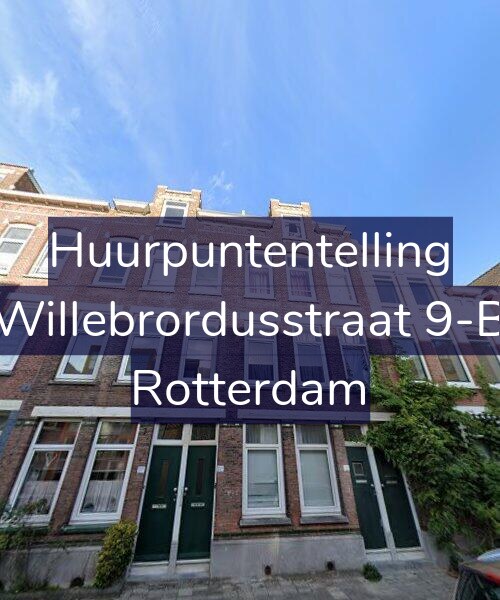 Foto gevel Huurpuntentelling voor Willebrordusstraat 9-B, Rotterdam