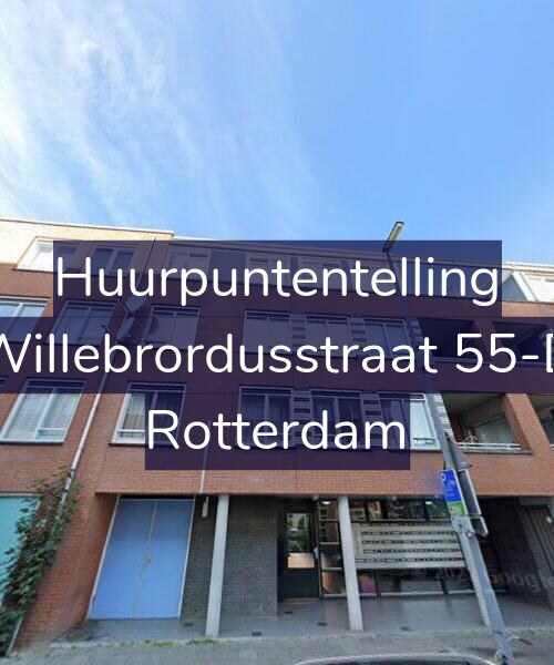 Foto gevel Huurpuntentelling voor Willebrordusstraat 55-D, Rotterdam