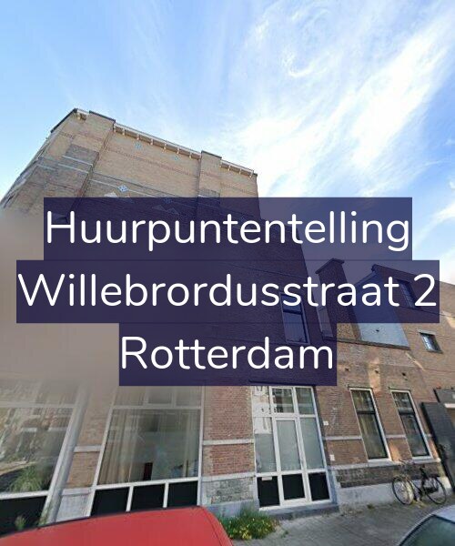 Foto gevel Huurpuntentelling voor Willebrordusstraat 2, Rotterdam