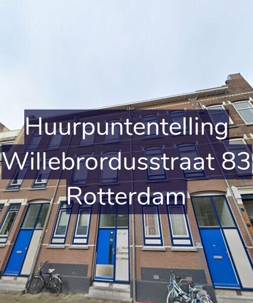 Foto gevel Huurpuntentelling voor Willebrordusstraat 83, Rotterdam