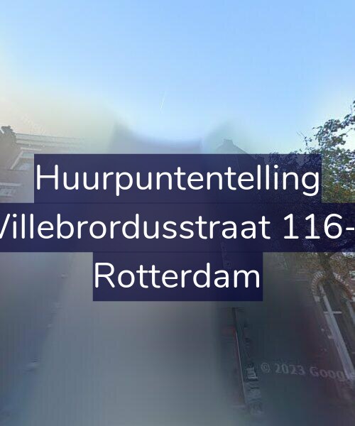 Foto gevel Huurpuntentelling voor Willebrordusstraat 116-B, Rotterdam