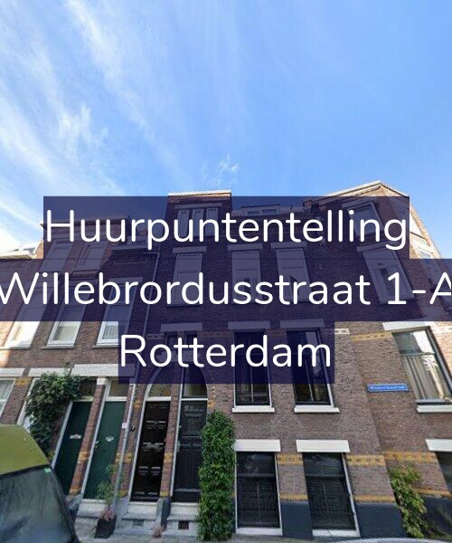 Foto gevel Huurpuntentelling voor Willebrordusstraat 1-A, Rotterdam