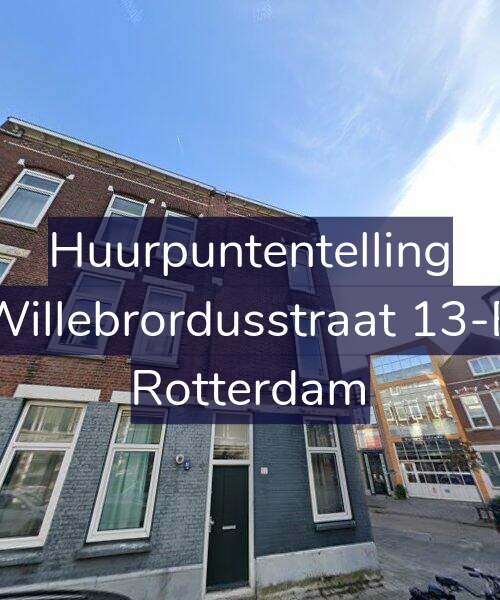 Foto gevel Huurpuntentelling voor Willebrordusstraat 13-B, Rotterdam