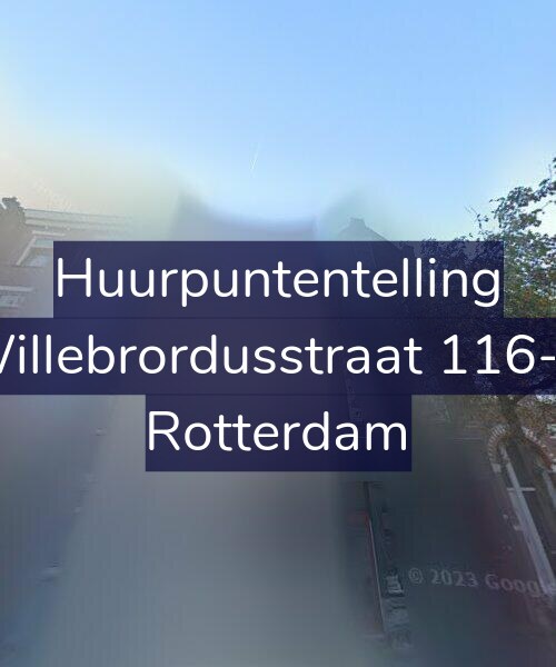 Foto gevel Huurpuntentelling voor Willebrordusstraat 116-A, Rotterdam