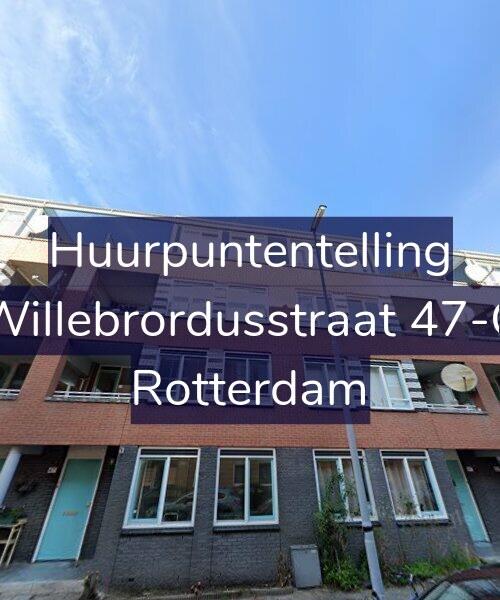 Foto gevel Huurpuntentelling voor Willebrordusstraat 47-C, Rotterdam