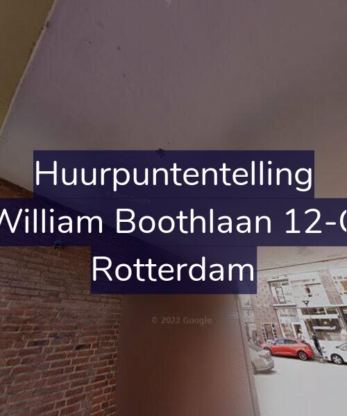 Foto gevel Huurpuntentelling voor William Boothlaan 12-C, Rotterdam