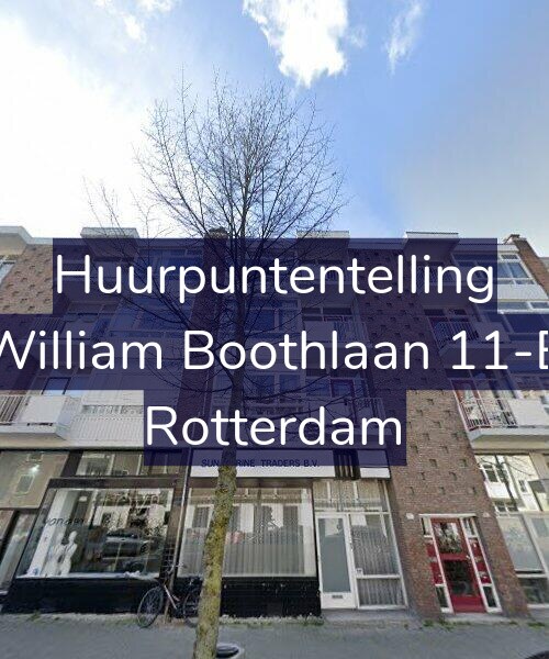 Foto gevel Huurpuntentelling voor William Boothlaan 11-B, Rotterdam