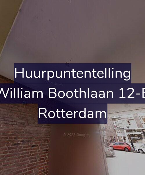Foto gevel Huurpuntentelling voor William Boothlaan 12-B, Rotterdam