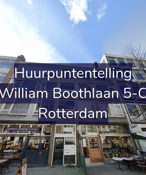 Foto gevel Huurpuntentelling voor William Boothlaan 5-C, Rotterdam