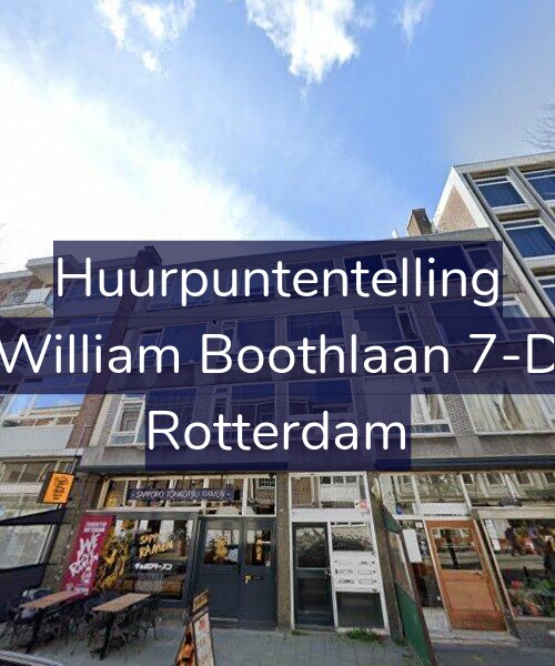Foto gevel Huurpuntentelling voor William Boothlaan 7-D, Rotterdam
