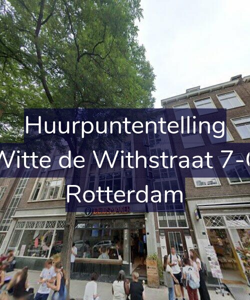 Foto gevel Huurpuntentelling voor Witte de Withstraat 7-C, Rotterdam