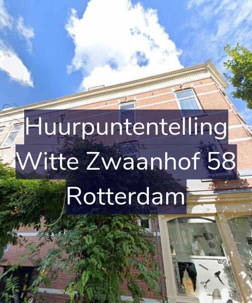 Foto gevel Huurpuntentelling voor Witte Zwaanhof 58, Rotterdam