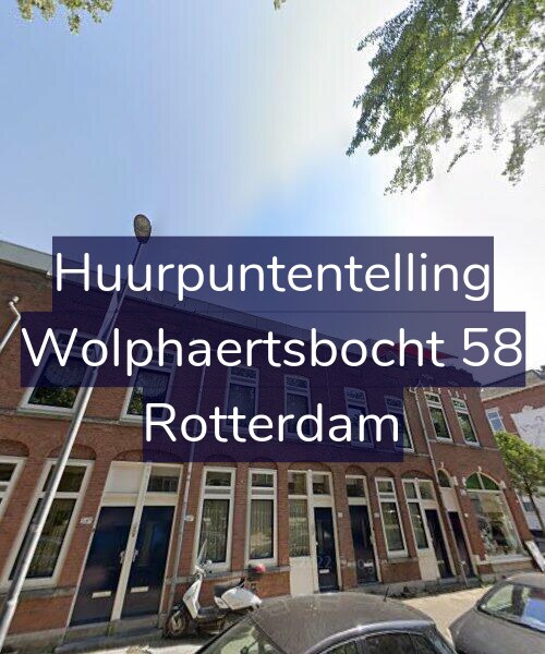 Foto gevel Huurpuntentelling voor Wolphaertsbocht 58, Rotterdam
