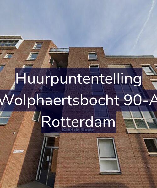 Foto gevel Huurpuntentelling voor Wolphaertsbocht 90-A, Rotterdam
